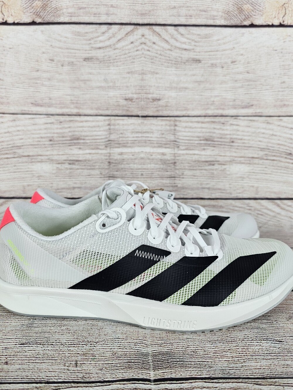 Adidas Adizero RC 6 ‘White Neon’ Men’s Size 4.5 Elite Running Shoes JP6560 NWOB